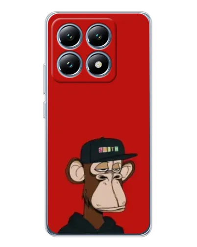 Чохол для Xiaomi 14T з картинкою «Bored Ape — червоний фон» Чохол для Xiaomi 14T з картинкою «Bored Ape — червоний фон»