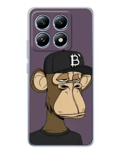 Чохол для Xiaomi 14T з картинкою «Bored Ape в кепці»
