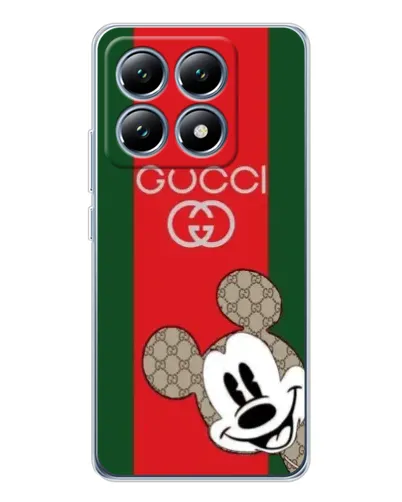 Чохол для Xiaomi 14T з картинкою «Gucci — смуги та Міккі» Чохол для Xiaomi 14T з картинкою «Gucci — смуги та Міккі»