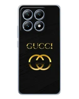 Чохол для Xiaomi 14T з картинкою «Золотий логотип Gucci»