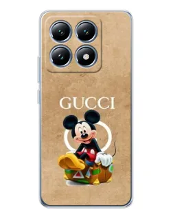 Чохол для Xiaomi 14T з картинкою «Міккі Маус Gucci — крафт»
