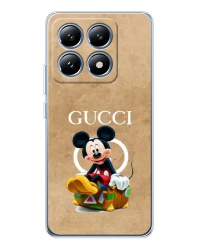 Чохол для Xiaomi 14T з картинкою «Міккі Маус Gucci — крафт» Чохол для Xiaomi 14T з картинкою «Міккі Маус Gucci — крафт»