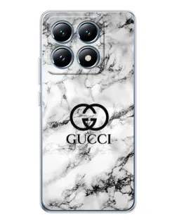 Чохол для Xiaomi 14T з картинкою «Gucci — мармуровий шик»