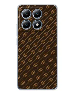 Чохол для Xiaomi 14T з картинкою «Gucci — золоті діагоналі»
