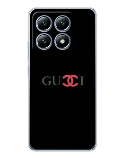 Чохол для Xiaomi 14T з картинкою «Gucci — червоний градієнт»