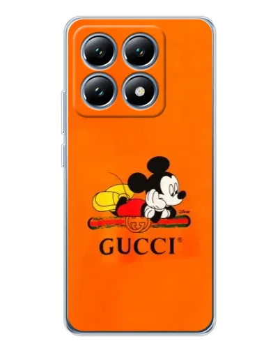 Чохол для Xiaomi 14T з картинкою «Міккі Маус Gucci — помаранч» Чохол для Xiaomi 14T з картинкою «Міккі Маус Gucci — помаранч»