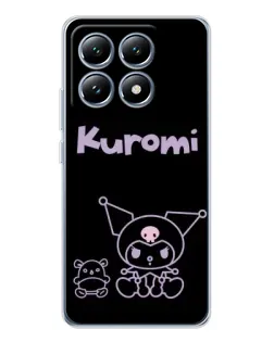 Чохол для Xiaomi 14T з картинкою «Kuromi — чорний мінімалізм»