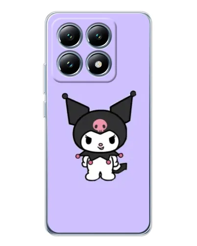 Чехол для Xiaomi 14T с картинкой «Kuromi — нежный фиолетовый»