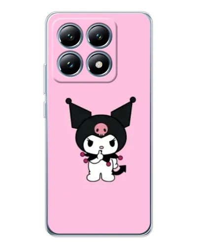 Чехол для Xiaomi 14T с картинкой «Kuromi — розовая нежность»
