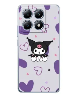 Чехол для Xiaomi 14T с картинкой «Kuromi и лавандовые сердца» Чехол для Xiaomi 14T с картинкой «Kuromi и лавандовые сердца»