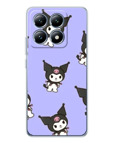 Чехол для Xiaomi 14T с картинкой «Паттерн с Kuromi»