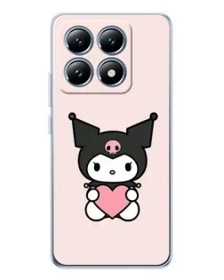 Чехол для Xiaomi 14T с картинкой «Kuromi и сердце» Чехол для Xiaomi 14T с картинкой «Kuromi и сердце»