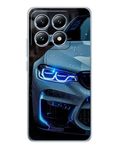 Чохол для Xiaomi 14T з картинкою «Погляд BMW з синіми фарами» Чохол для Xiaomi 14T з картинкою «Погляд BMW з синіми фарами»