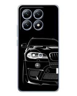 Чохол для Xiaomi 14T з картинкою «Темний силует BMW»