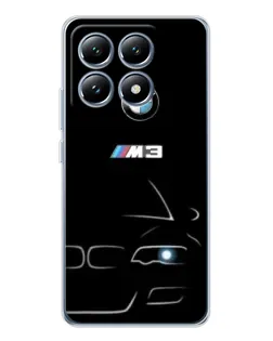 Чохол для Xiaomi 14T з картинкою «Мінімалістичний принт BMW M3»