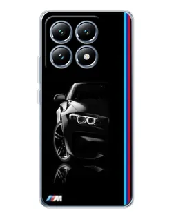 Чохол для Xiaomi 14T з картинкою «Силует BMW в темряві»