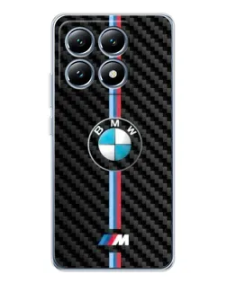 Чохол для Xiaomi 14T з картинкою «Емблема BMW та карбон»