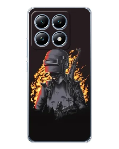 Чохол для Xiaomi 14T з картинкою «PUBG — вогняний силует» Чохол для Xiaomi 14T з картинкою «PUBG — вогняний силует»