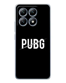 Чохол для Xiaomi 14T з картинкою «PUBG — білий логотип»