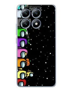 Чехол для Xiaomi 14T с картинкой «Команда Among Us»