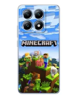 Чохол для Xiaomi 14T з картинкою «Minecraft класичний світ»