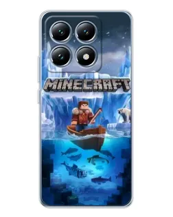 Чохол для Xiaomi 14T з картинкою «Minecraft льодянийсвіт»