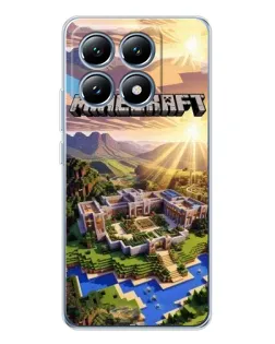 Чохол для Xiaomi 14T з картинкою «Minecraft панорама»