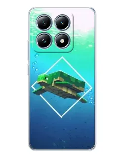 Чохол для Xiaomi 14T з картинкою «Черепаха Minecraft»