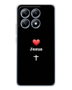 Чехол для Xiaomi 14T с картинкой «Сердце - Jesus» Чехол для Xiaomi 14T с картинкой «Сердце - Jesus»