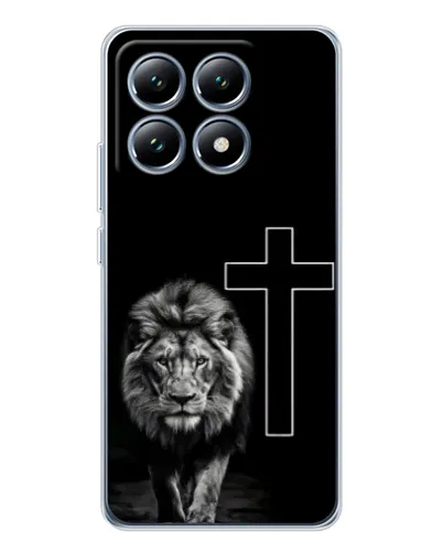 Чехол для Xiaomi 14T с картинкой «Лев и Крест»