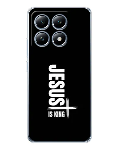 Чехол для Xiaomi 14T с картинкой «Вертикаль веры Jesus»