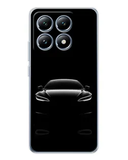 Чохол для Xiaomi 14T з картинкою «Силует Tesla Night»