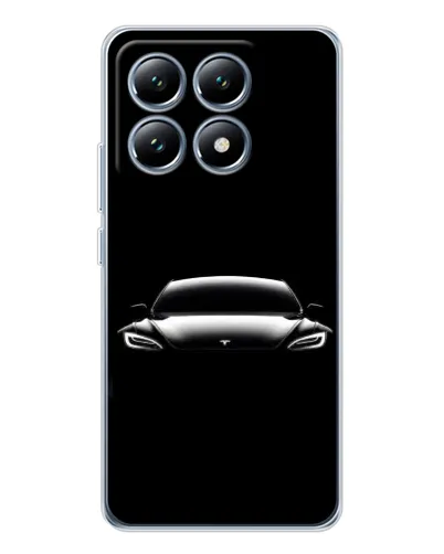 Чохол для Xiaomi 14T з картинкою «Фари Tesla Night» Чохол для Xiaomi 14T з картинкою «Фари Tesla Night»