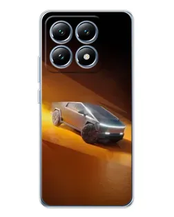 Чохол для Xiaomi 14T з картинкою «Cybertruck у пустелі»