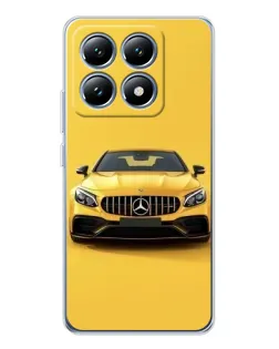 Чохол для Xiaomi 14T з картинкою «Жовтий Mercedes GT»