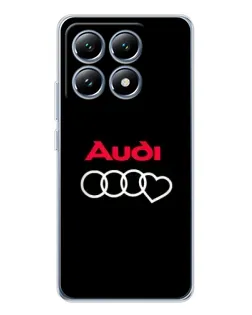 Чохол для Xiaomi 14T з картинкою «Логотип Audi Heart»