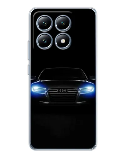 Чехол для Xiaomi 14T с картинкой «Audi в неоне»