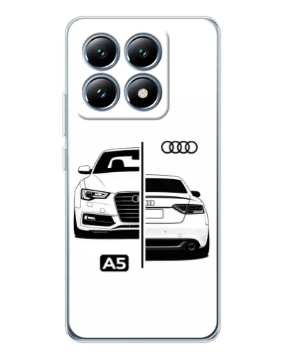 Чехол для Xiaomi 14T с картинкой «Audi — контрастный дизайн»