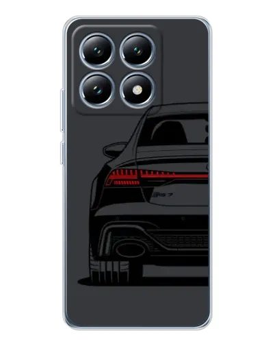 Чехол для Xiaomi 14T с картинкой «Задняя часть Audi — арт»