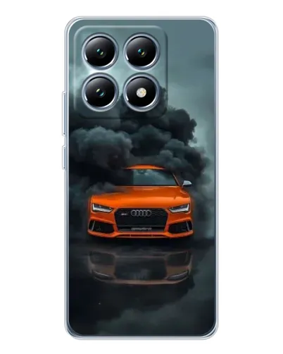 Чехол для Xiaomi 14T с картинкой «Audi в облаках дыма»