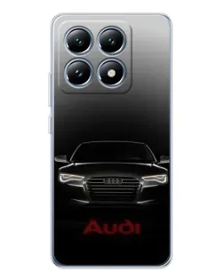 Чехол для Xiaomi 14T с картинкой «Audi — градиентный контур»