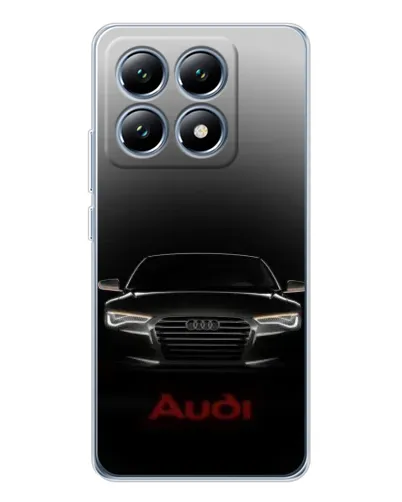 Чехол для Xiaomi 14T с картинкой «Audi — градиентный контур»