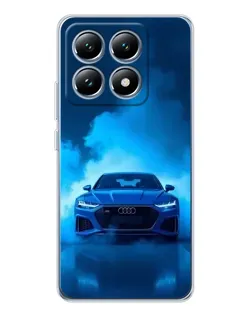 Чехол для Xiaomi 14T с картинкой «Audi — голубая энергия»