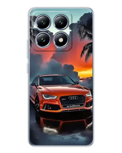 Чехол для Xiaomi 14T с картинкой «Audi — закат»
