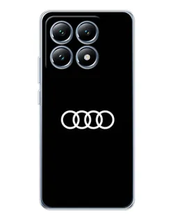 Чехол для Xiaomi 14T с картинкой «Audi White Logo»