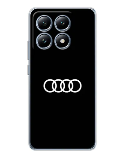 Чехол для Xiaomi 14T с картинкой «Audi White Logo»