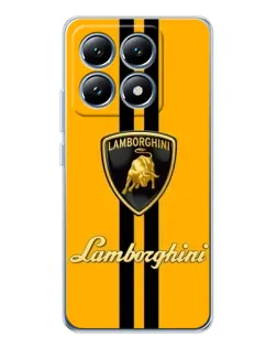 Чохол для Xiaomi 14T з картинкою «Lamborghini Stripe жовтий»
