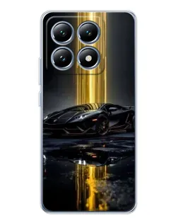 Чохол для Xiaomi 14T з картинкою «Нічний Lamborghini драйв»