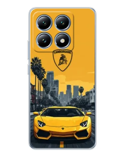Чохол для Xiaomi 14T з картинкою «Жовтий Lamborghini місто» Чохол для Xiaomi 14T з картинкою «Жовтий Lamborghini місто»