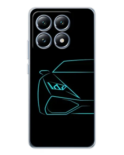 Чохол для Xiaomi 14T з картинкою «Блакитний силует Lamborghini» Чохол для Xiaomi 14T з картинкою «Блакитний силует Lamborghini»